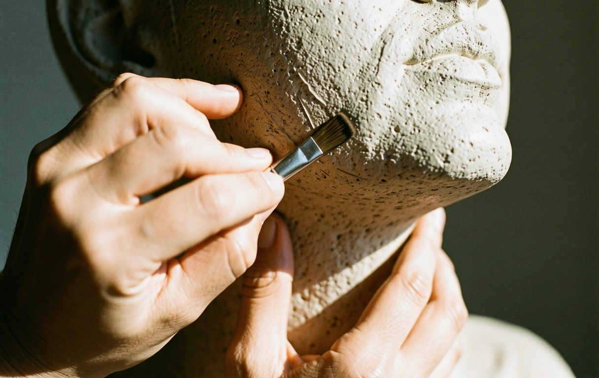 Facial sculpture application guide